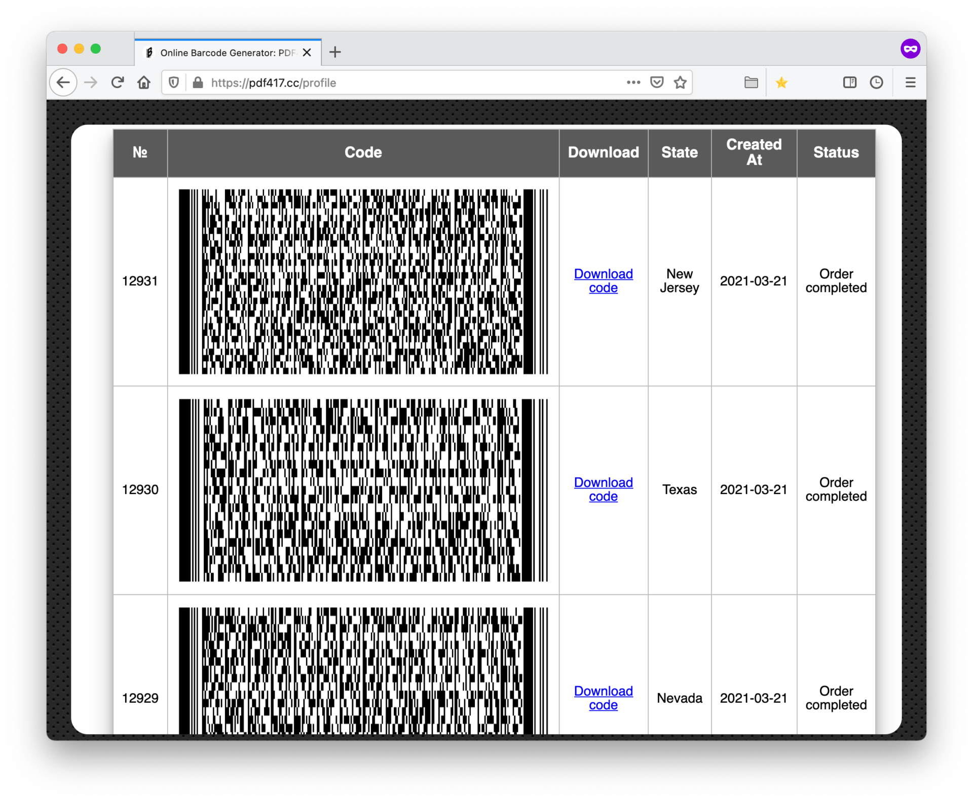 pdf417-generator-pdf417-online-generator