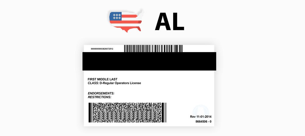 ID Alabama Barcode PDF417