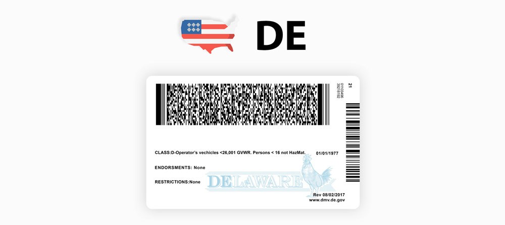 ID Delaware Barcode PDF417