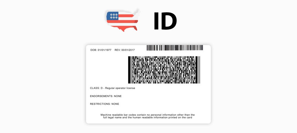 DL Idaho PDF417 Barcode USA